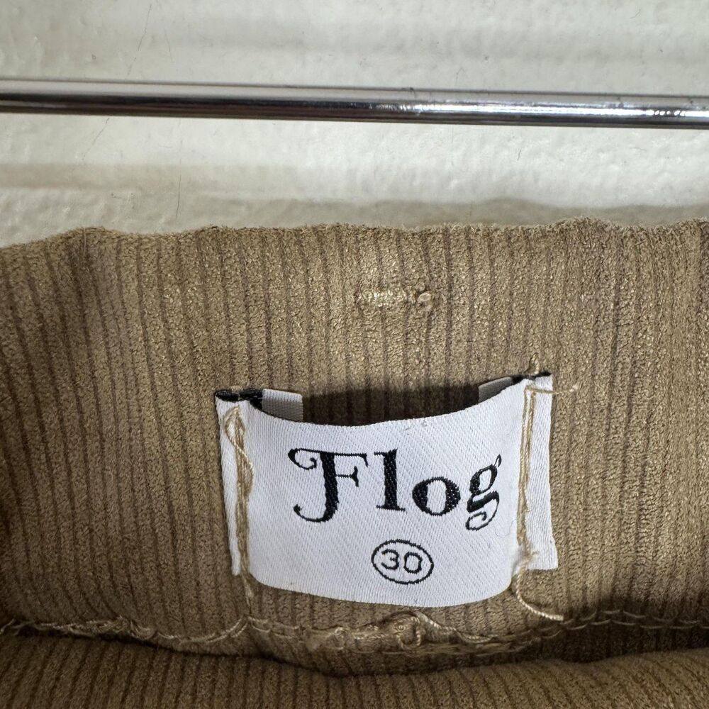 Flog Pants Womens 30 Brown Corduroy‎ Pull On Elastic Waist Straight Leg Casual - Picture 8 of 12